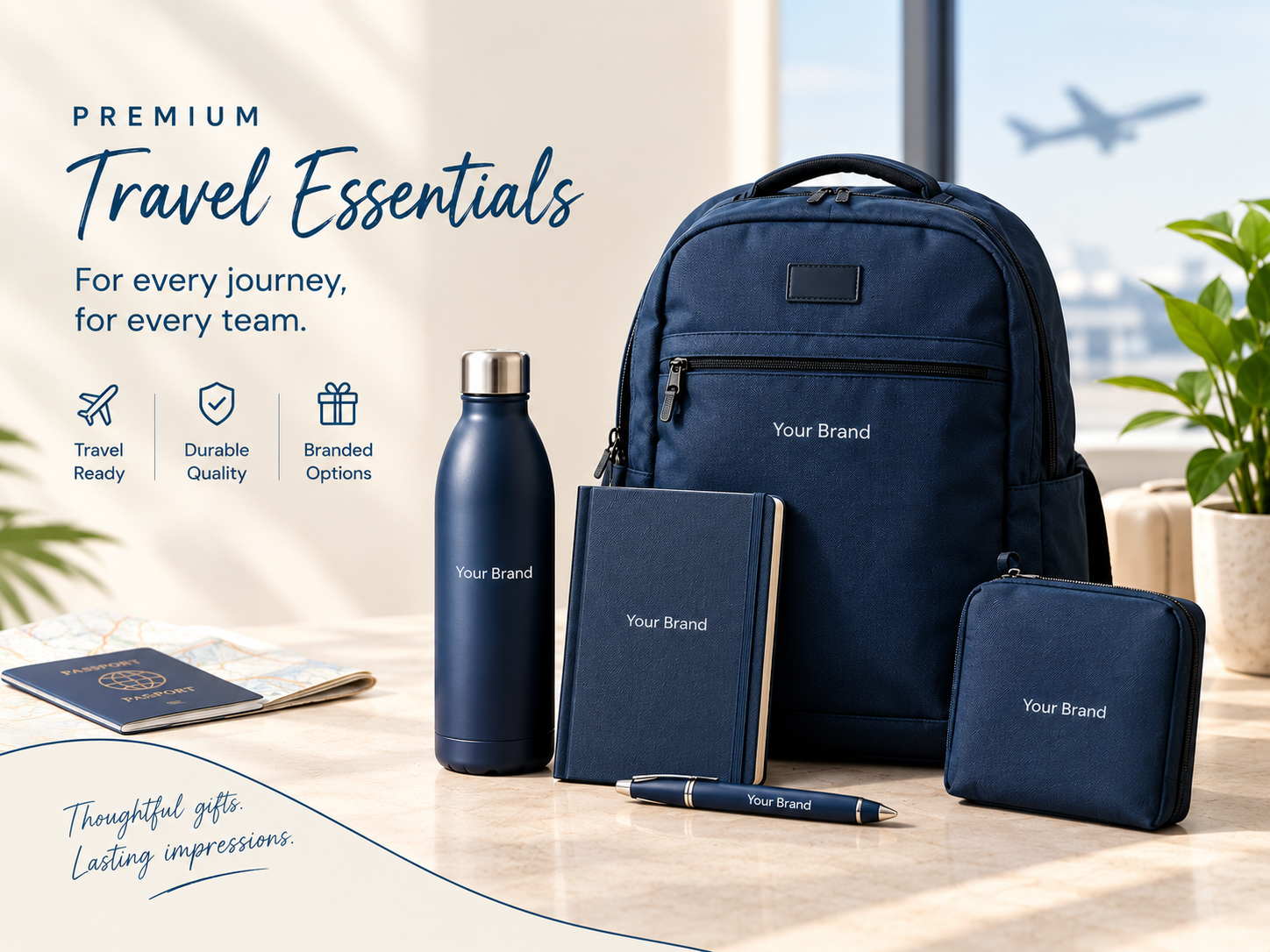 Executive corporate gifts and premium branded gift set